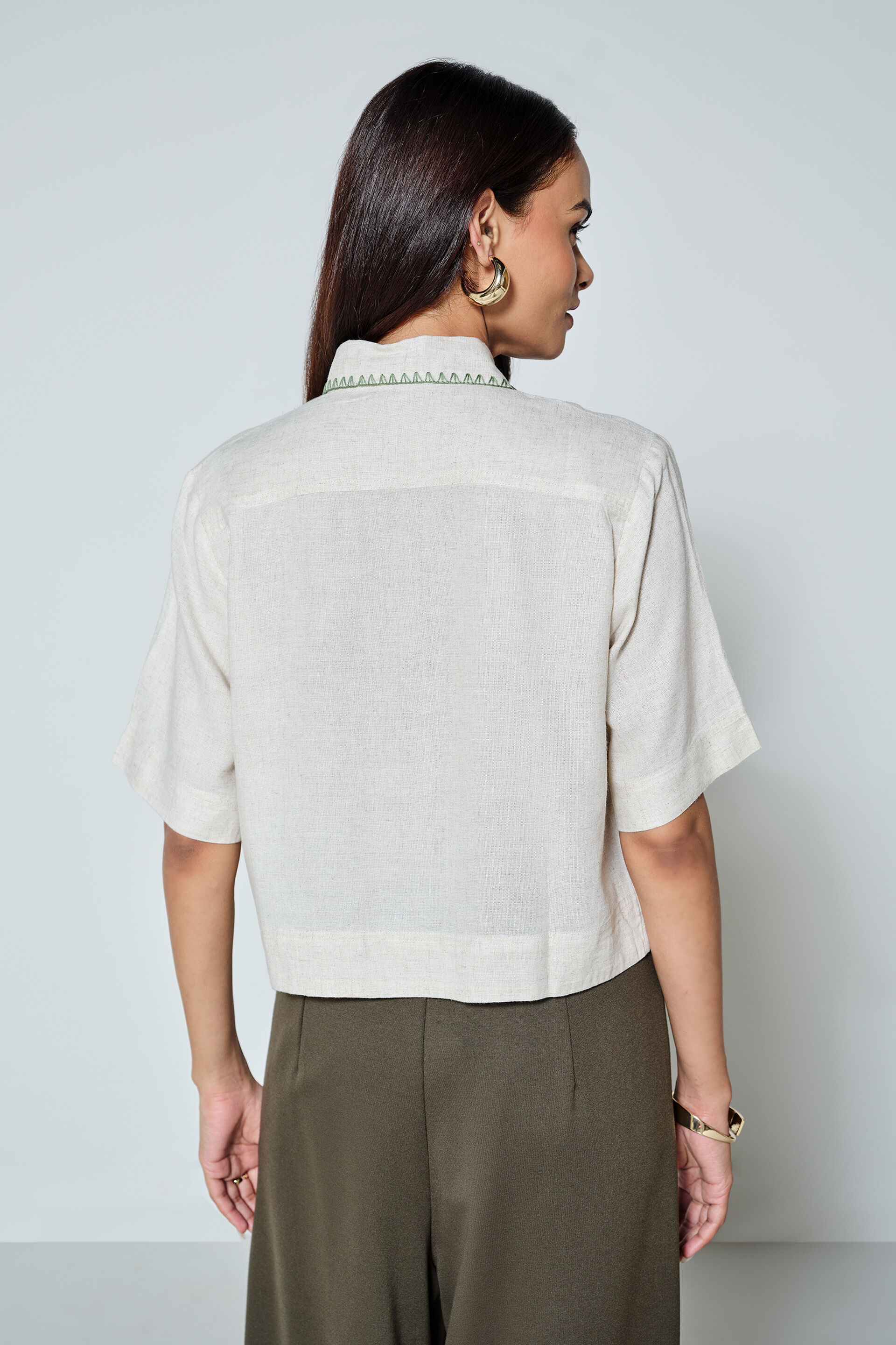 Crisp Day Shirt, Natural, image 5